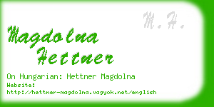 magdolna hettner business card